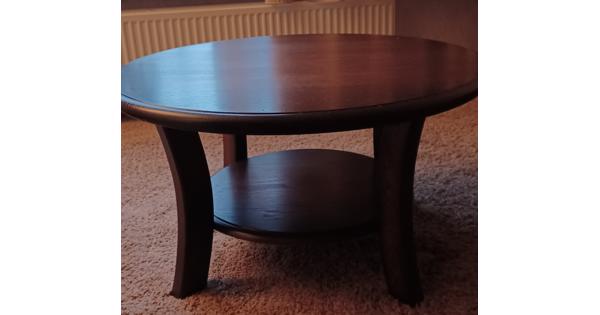 Donker eiken salontafel