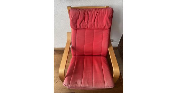 Rode Ikea stoel