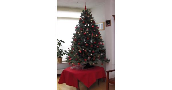 Kunstkerstboom met verlichting