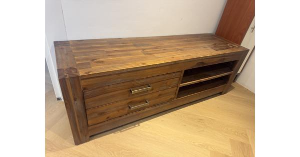 Tv meubel licht hardhout