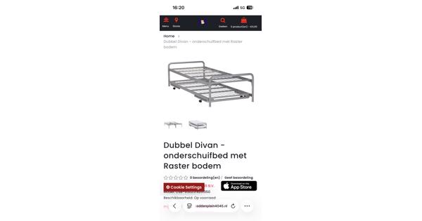Bed met onderschuif bed