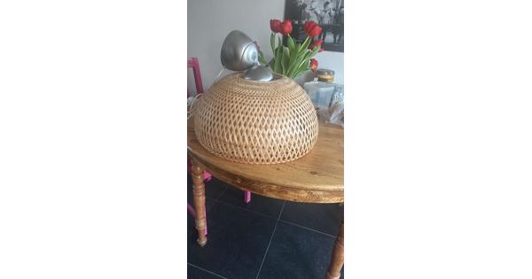 Bamboe hanglamp met fitting en ophangsysteem