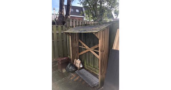 overkapping haardhout - houtopslag - afdakje 