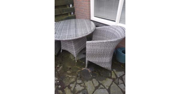 Tuinset 4 stoelen
