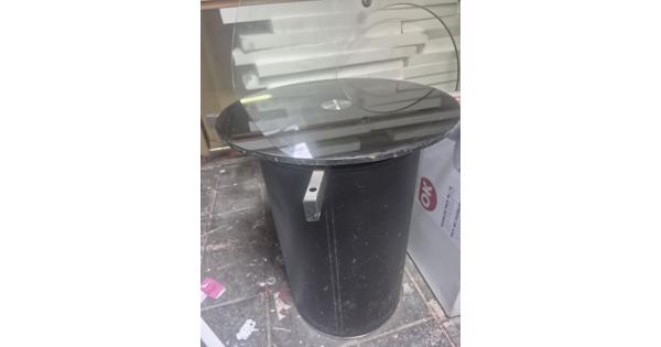 Round glass table