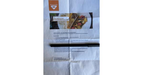 Restaurant dinercheque t.w.v. €20,-