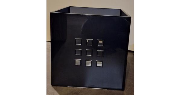 5 stuks zwarte IKEA LEKMAN opbergbakken