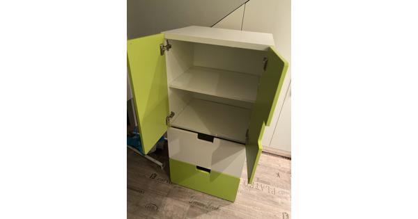 Ikea kast licht groen/wit