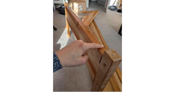 Lundia 1 persoons houten bed