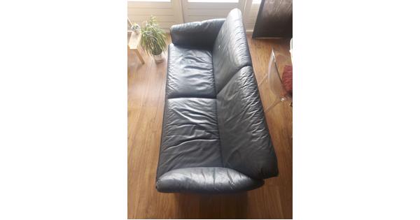 Leolux - Bora Bora - 2,5 zits bank - leer donkergrijs