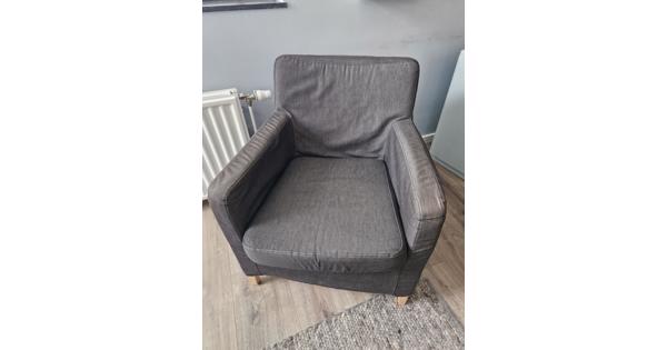 Mooie fauteuil Karlstad Ikea donkergrijs