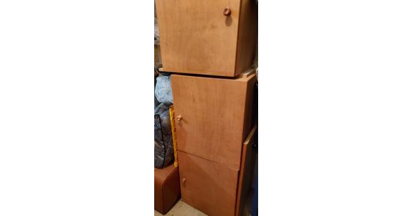 4 houten kastjes 