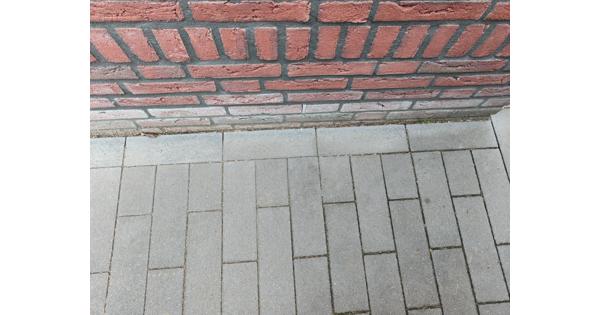 Sier antraciet grijs Beton klinker 10 cm x 30 cm x 6 cm hoog.