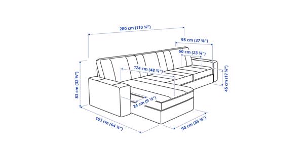 3-zitsbank van Ikea - KIVIK