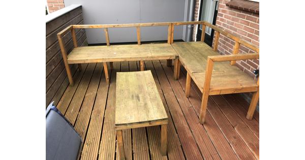 Loungeset voor buiten incl kussens 