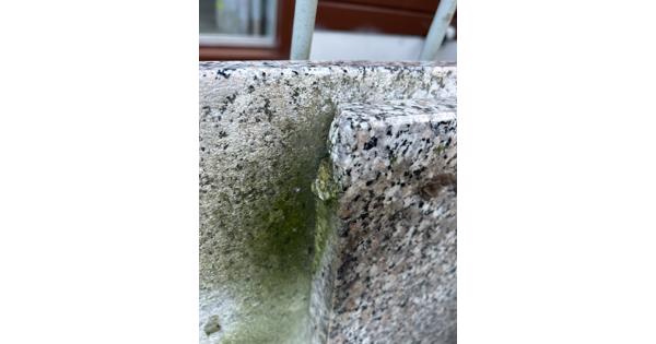 Granieten platen van aanrecht voor bv buitenkeuken