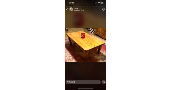 Salontafel weg ivm verhuizing 