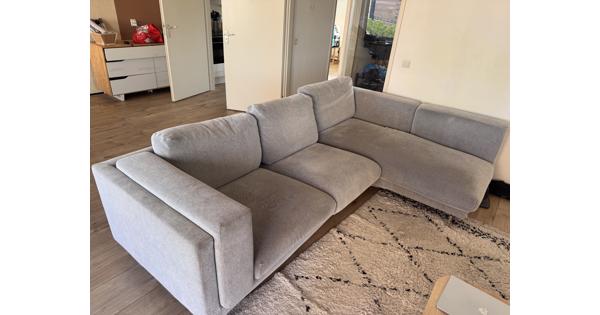 IKEA Nockeby 3-Zitsbank met chaise longue grijs