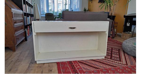 Tv-Meubel / Dressoir (hout, wit geverfd)