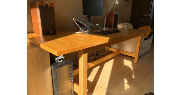 Eettafel of bureau IKEA 2x1 m verlengbaar