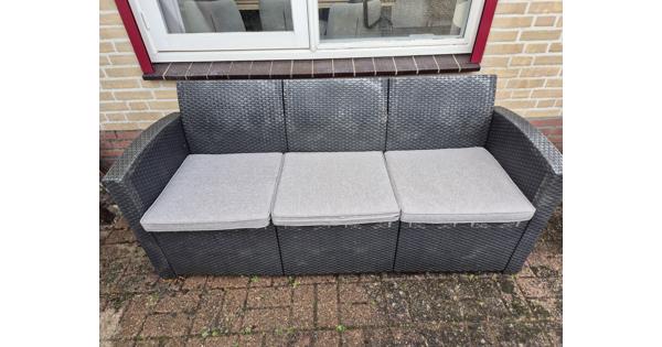 MaxxGarden driezits tuinbank inclusief kussens.