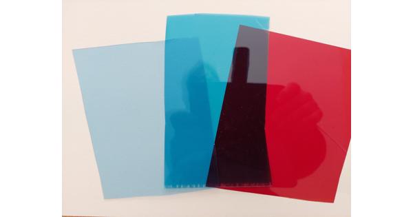 Plastic folie, diverse maten en kleuren 