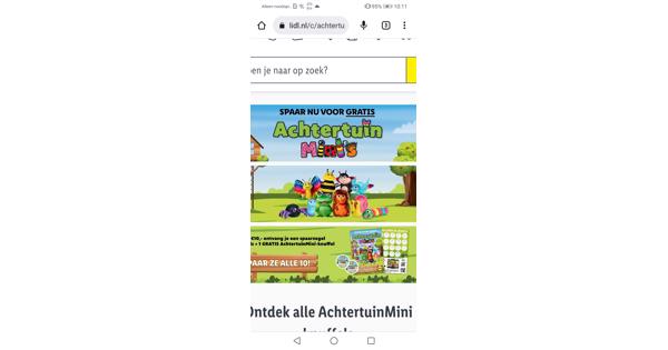 Lidl achtertuin mini's zegels