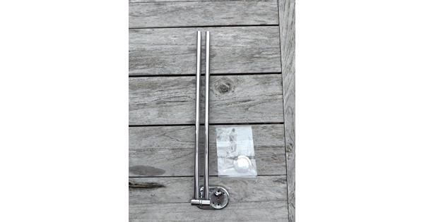 handdoekenrekje 2 x 43 cm chroom