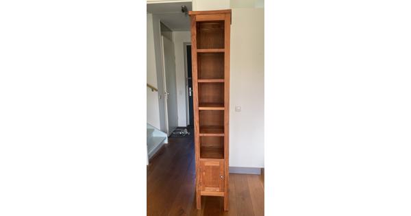 houten badkamerset kastje bankje spiegel