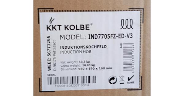 Kolbe inductie kookplaat 77cm