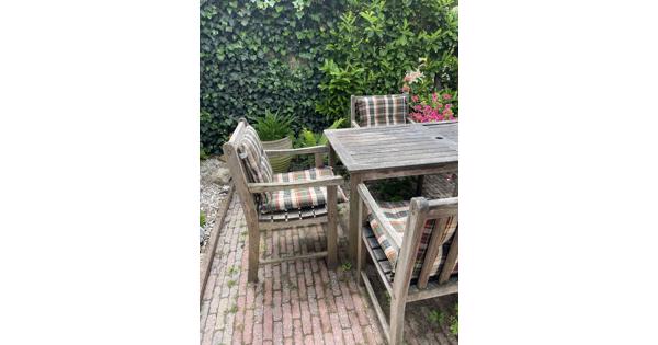 Hardhouten Tuinset 