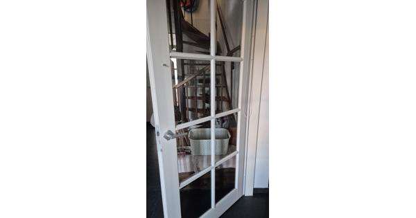 3 meranti deuren met facetglas