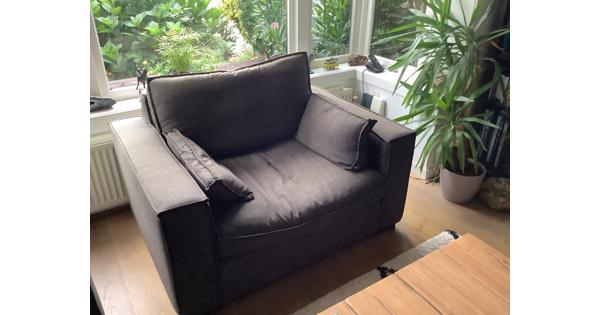 Bank en Loveseat antraciet