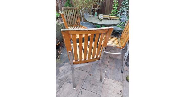4 tuinstoelen