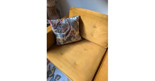 Velours Oker gele 2,5 zits