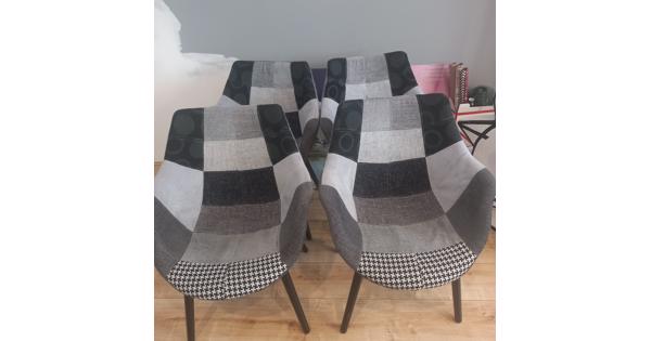 Stoelen met print (4x)