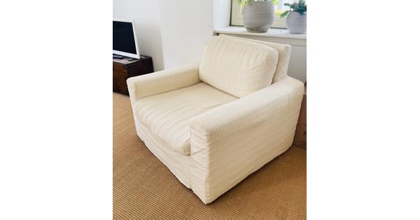 Relaxfauteuil – stevig frame, opnieuw te bekleden