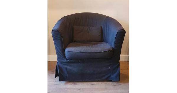 Woonkamer fauteuil stoel zitstoel zithoek zwart