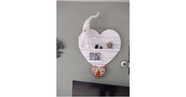 Houten hart met plankjes