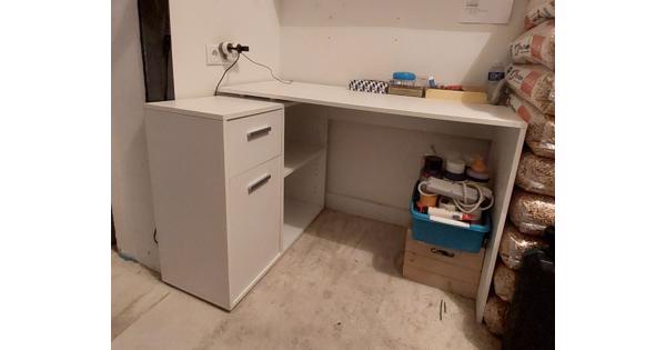 Hoekbureau wit
