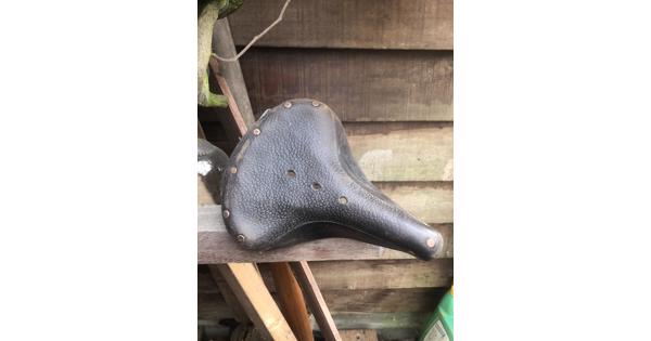 Lederen fietszadel merk wright type w66