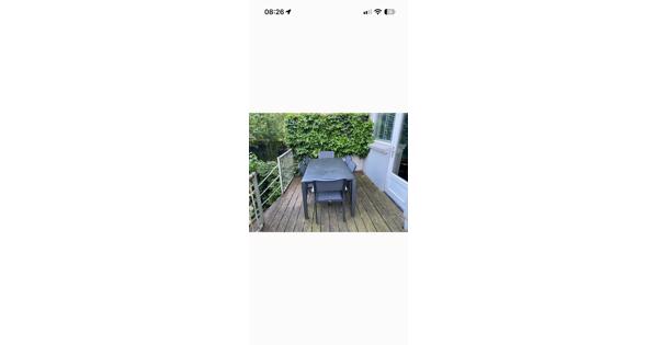 Moderne tuinset met 6 stoelen