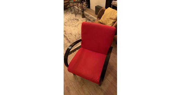 IKEA stoelen (2 stuks) rood zwart - goede staat 