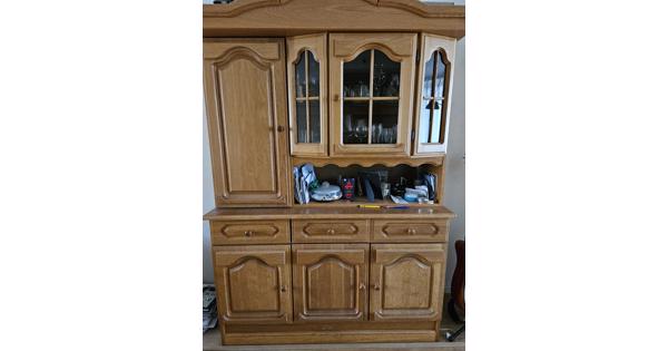 Blank eiken buffetkast