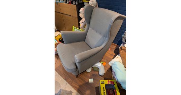 Ikea Strandmon Armstoel grijs