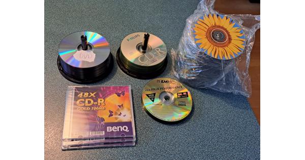 Groot aantal beschrijfbare CD's en DVD's