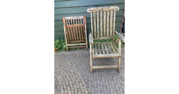Houten tuinstoelen 