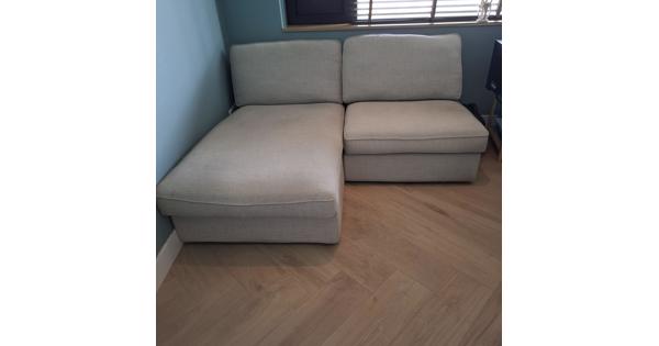 2 zitsbank met chaise longue