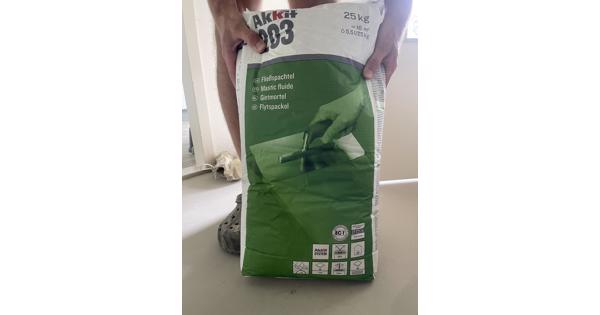 Mortel voor vloer egalisatie. Akkit 203, 6 zakken van 25kg