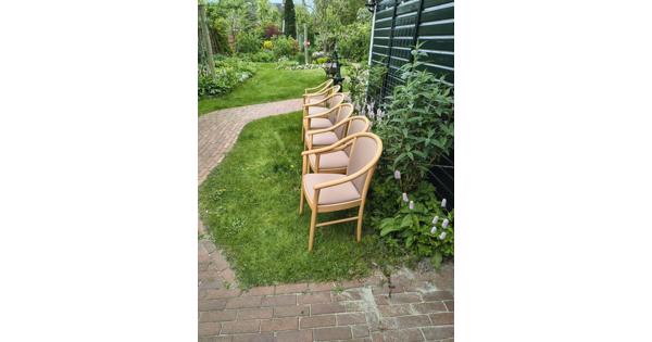 Zes eetkamer / wachtkamer stoelen